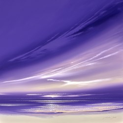 Lilac Contours by Jonathan Shaw - Original Painting on Board sized 24x24 inches. Available from Whitewall Galleries
