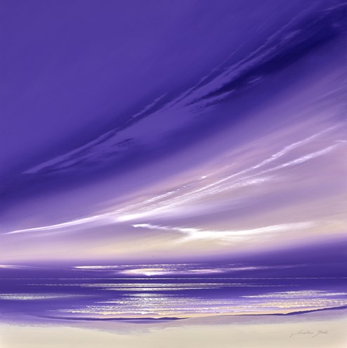 Lilac Contours by Jonathan Shaw - Original Painting on Board